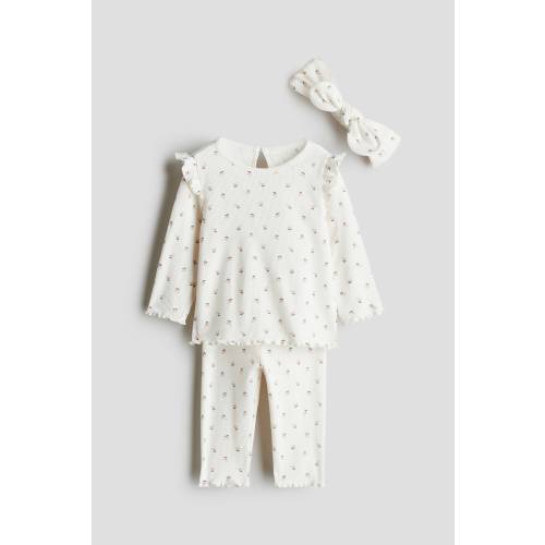 3-PIECE RIBBED COTTON SET