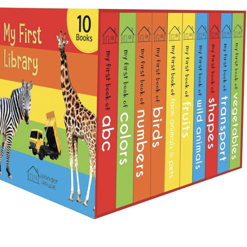 My First Library: Boxset of 10 Board Books for Kids