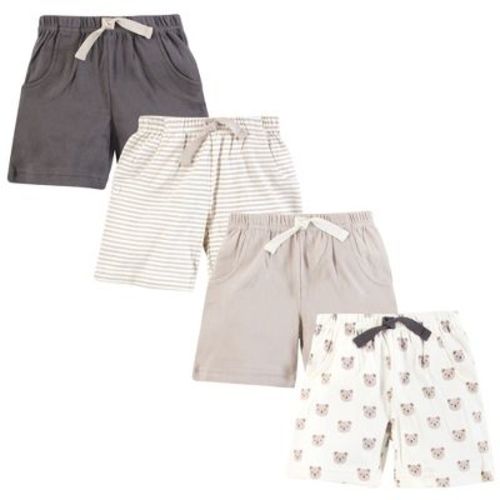 Hudson Baby Infant Boys Shorts Bottoms 4-Pack, Cozy Cutie