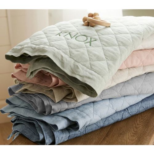 European Linen Baby Quilt