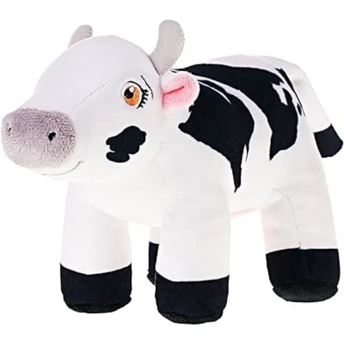 LA GRANJA DE Zenon Vaca Lola 5 in. | Stuffed Animal Soft and Huggable | El Reino Infantil