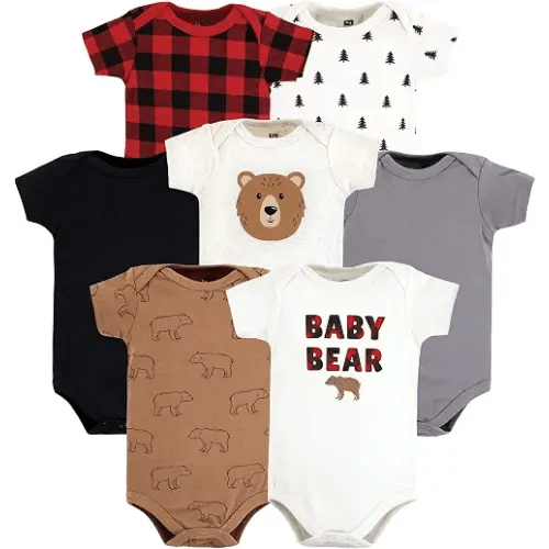 Hudson Baby Baby Cotton Bodysuits 7-pack