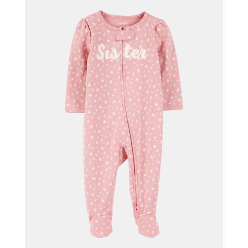 Baby Girl 2-Way Zip Sleep & Play Pajamas | 3M