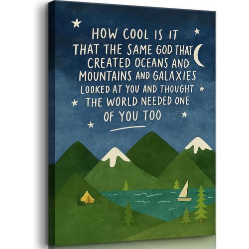 Same God Creation Wall Art Nursery Mountain Wall Decor