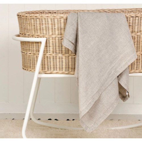 French Flax Linen Swaddle in Natural – I Love Linen