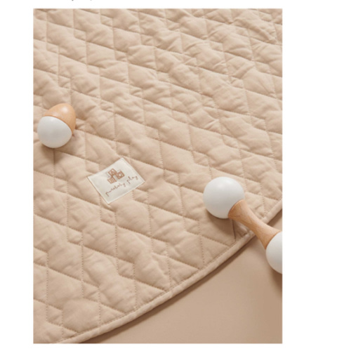 Quilted Play Mat - Camel Melange - Purebaby