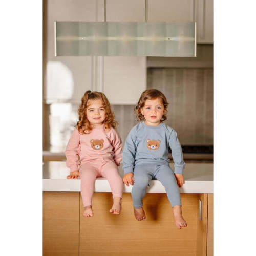 Bear Sweatsuit, Blue - Pouf | Maisonette