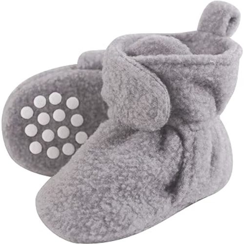 Luvable Friends Baby Girls' Cozy Fleece Booties