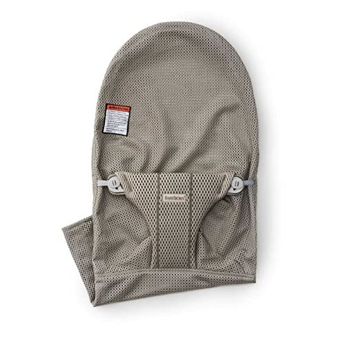 BabyBjörn Fabric Seat for Bouncer, Mesh, Gray Beige
