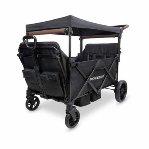 WONDERFOLD X4R Rev Stroller Wagon 4 Seater - Black