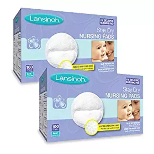 Lansinoh Nursing Pads, 2 Packs of 100 (200 Count) Stay...