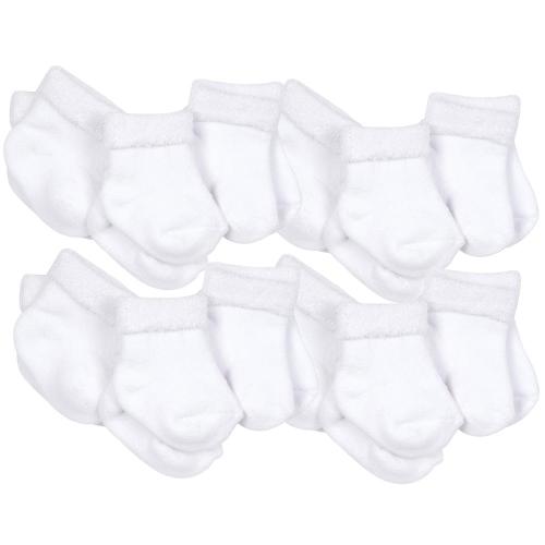 12-Pack White Organic Terry Wiggle-Proof Socks With Stay-On Technology
– Gerber Childrenswear
