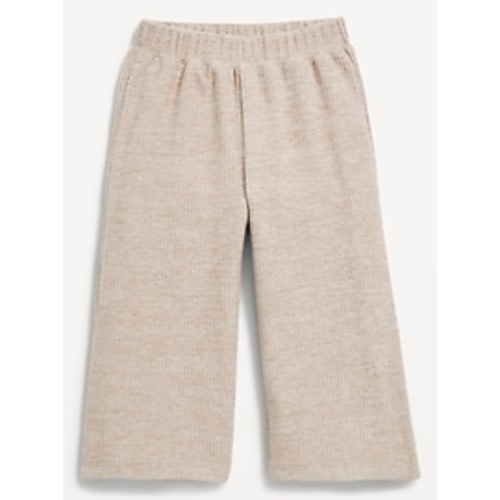 Ribbed Wide-Leg Cropped Pants for Toddler Girls | Old Navy