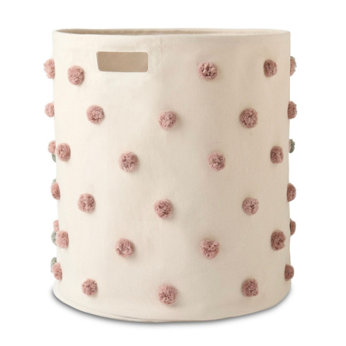 Pom Pom Hamper With Ring