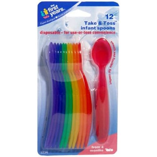 The First Years Take & Toss Infant Spoons, 12-Count Packages (Pack of 6) (Pack of 2)