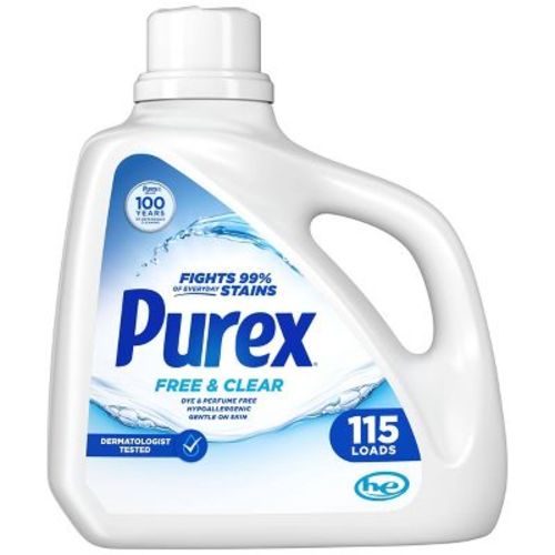 Purex Unscented Free Clear Liquid Laundry Detergents 115 Loads - 150oz
