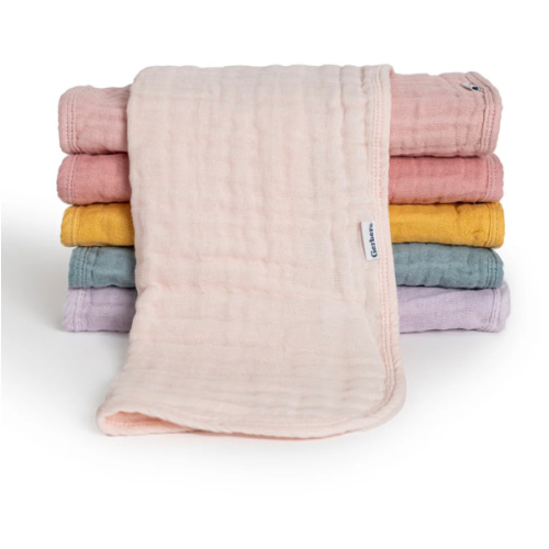 6-Pack Baby Girls Pastel Rainbow Muslin Burp Cloths – Gerber Childrenswear