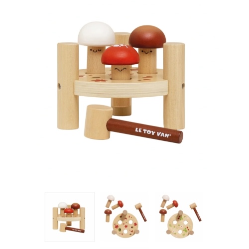 Le Van Toy Inc Woodland Mushroom Hammer Game | Acorn Toy Shop