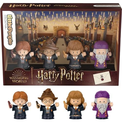 Little People Collector Harry Potter and The Sorcerers Stone Movie Special Edition Set for Adults & Fans, 4 Figures in Display Package