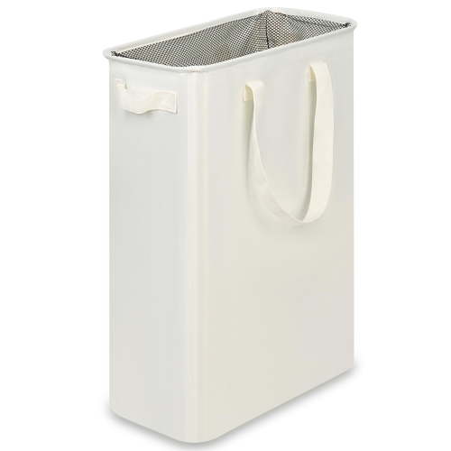 Slim Laundry Basket, Narrow Laundry Hamper with Handles, Collapsible Dirty Clothes Hamper, Tall Laundry Bin for Laundry Room, Dorm and Bedroom, 12.7 Gallons(48L)