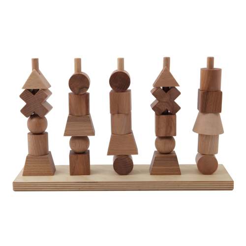 Natural stacking toy - Montessori