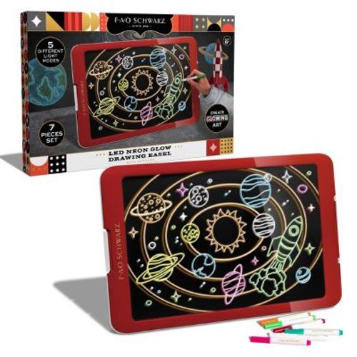 Fao Schwarz Neon Glow Drawing Easel