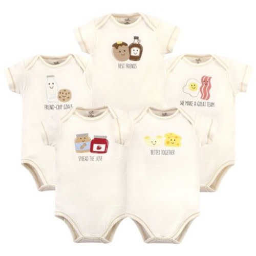 Touched by Nature Organic Cotton Bodysuits, Better Together, 0-3 Months