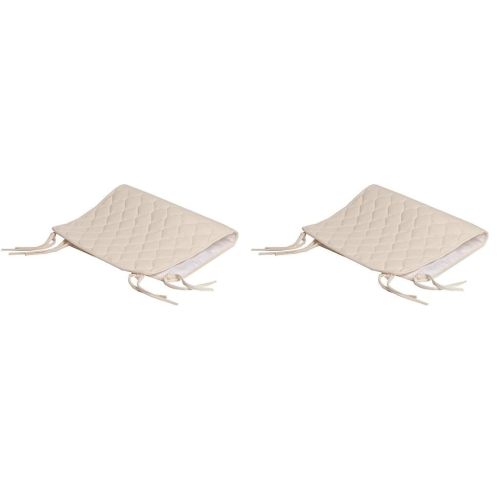 American Baby Company Waterproof Quilted Sheet Saver Changing Pad Liner Made with Organic Cotton Top Layer, Natural Color (Pack of 2)