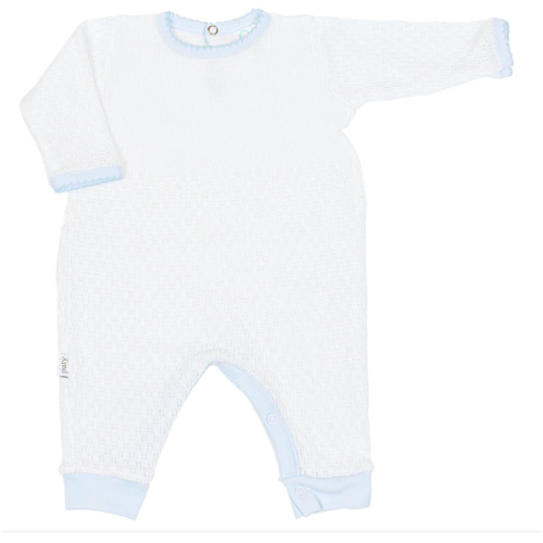 Paty Knit Romper, Pima Binding #166LSJ