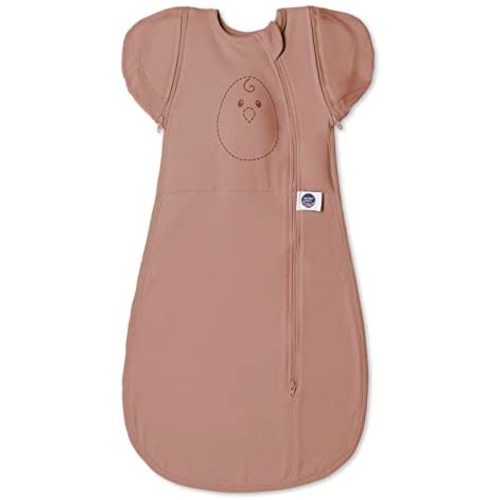 Nested Bean Zen One - Gently Weighted Swaddle, Newborn, 6.5-11 lbs, Arms Free/in/Out Swaddle, Helps to Reduce Moro (Startle) Reflex, Unisex, TOG 1.0, Machine Washable, Garden Collection