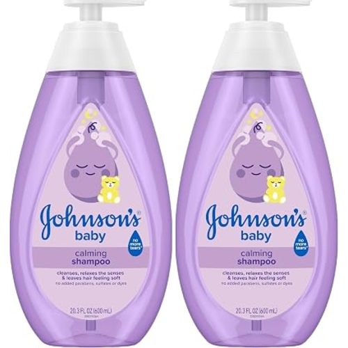 Johnson's Baby Shampoo, 20.3 fl. oz, Pack of 2 | Calming Formula | Hypoallergenic | Tear-Free | No Parabens
