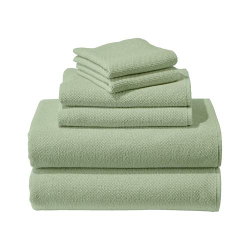 Organic Textured Cotton Towel Set / Antique Pine