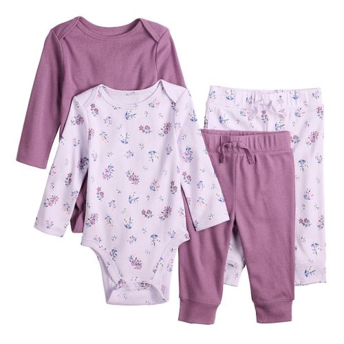 Baby Jumping Beans® 4-Piece Bodysuit & Pants Set