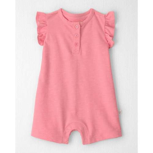 Baby Girl Flutter-Sleeve Romper Made with Organic Cotton - Little Planet | Carter's