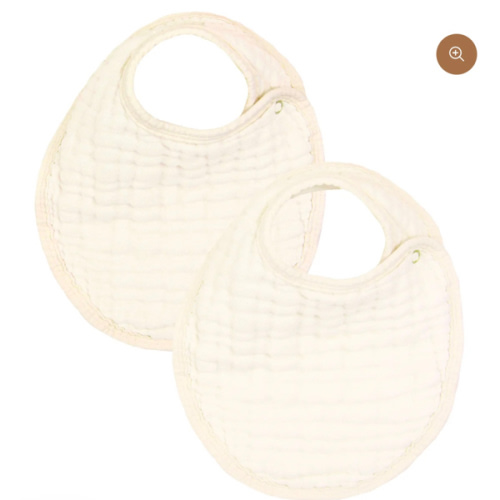 Cloud Muslin™ Bib 2 Pack - Cream