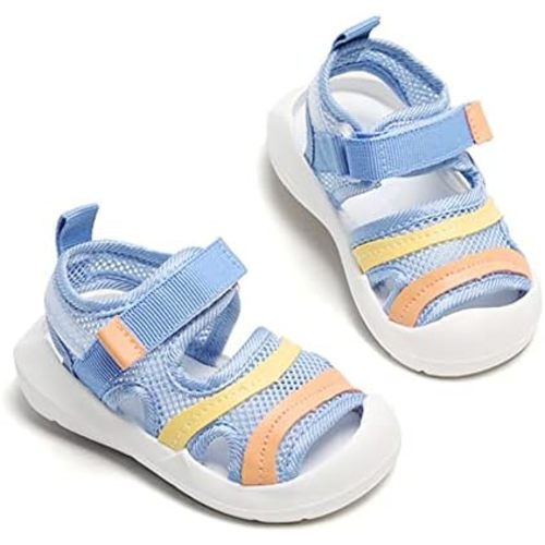 OAISNIT Baby Boys Girls Sports Sandals Lightweight Anti-Slip Rubber Sole Beach Aquatic Water Shoes Summer Toddler First Walking Shoe