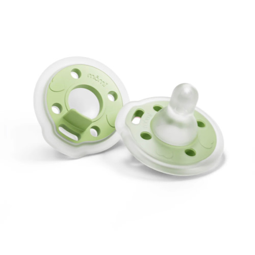 babypace® breast-like pacifier 2-set in calm pistachio | mōmi