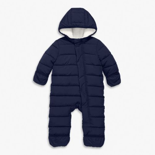 Primary Baby Parka Puffer Suit in Navy Size 3-6 Months