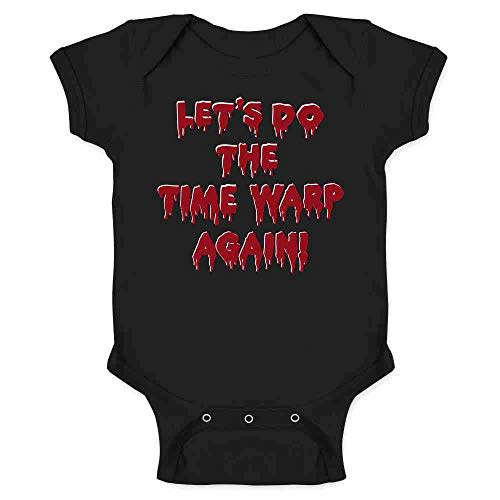 Pop Threads Lets Do the Time Warp Again! Halloween Goth Gothic Infant Baby Boy Girl Bodysuit