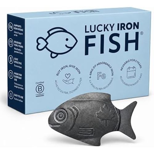 The Original Lucky Iron Fish ®. No Side-Effect Iron Source. 5-Years Supply.