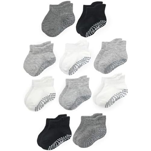 Fruit of the Loom Cotton Grip Socks for Baby and Toddler