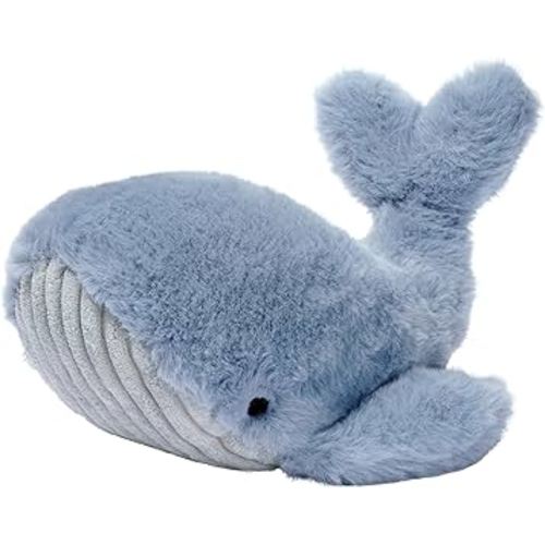 Lambs & Ivy Bubbles & Squirt Soft Plush Blue Whale Stuffed Animal Toy
