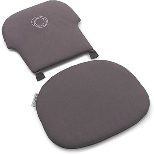Bugaboo Giraffe Baby Set Pillow Insert and Cushion, Padded Backrest & Seat, Water-Repellent, Machine Washable Accessory Giraffe High Chair, Stormy Grey