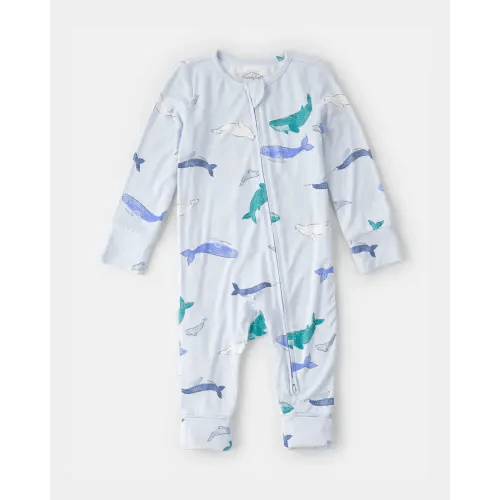 Carter's PurelySoft Sleep & Play Pajamas - Baby Whale