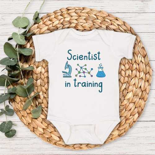 Scientist in Training Baby Bodysuit, Funny Scientist Baby Bodysuit, Future Lab Partner Outfit, Science Baby Shower Gift, Nerdy Baby Gift