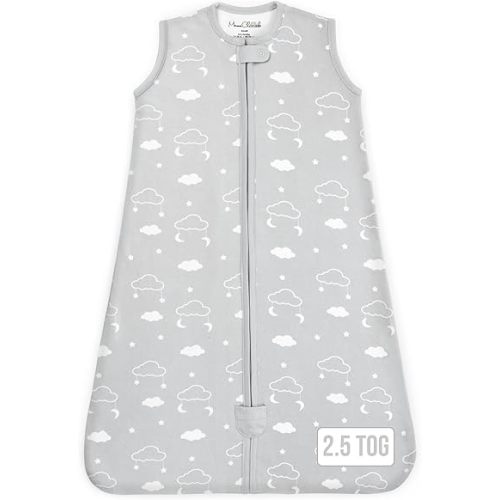 Mama Cheetah Baby Sleep Sack 2.5 TOG, Winter Baby Sleeping Bag with 2-Way Zipper, Organic Cotton Swaddle Transition Wearable Blanket for Boy Girl Infant Toddler, 6-12 Months, 1-Pack