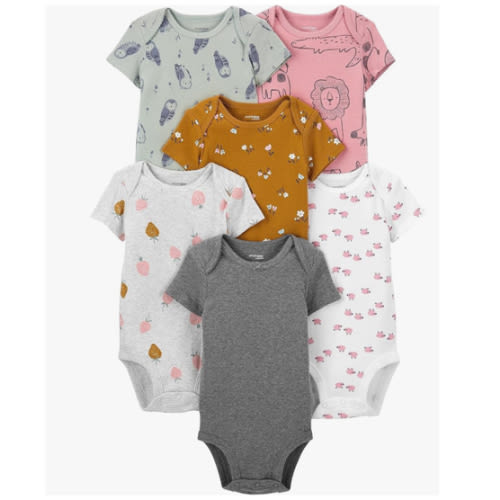 Simple Joys by Carter's Baby-Girls 6-Pack Short-Sleeve Bodysuit