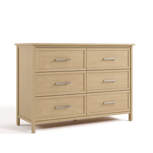 Graco Classic 6 Drawer Double Dresser Driftwood