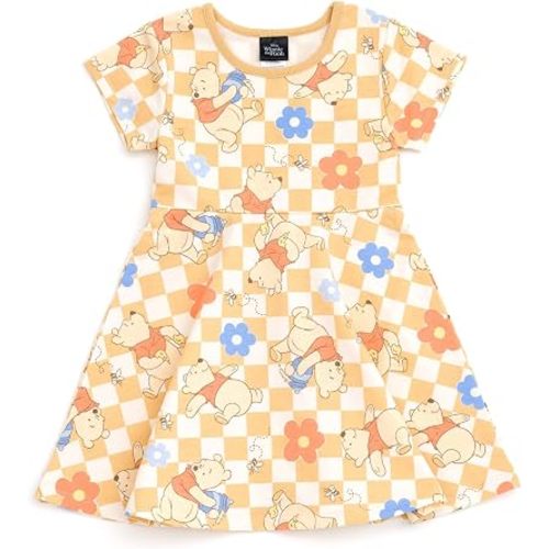 Disney Girls' Short Sleeve Skater Dress for Baby & Kids