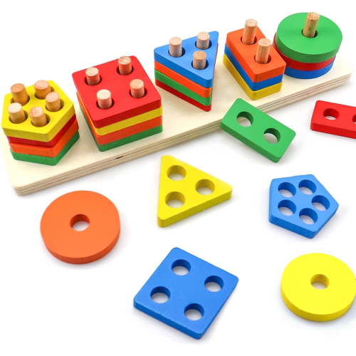 INvench, Montessori Learning Toys, 8.5"x8.19"x3.39", Multicolor